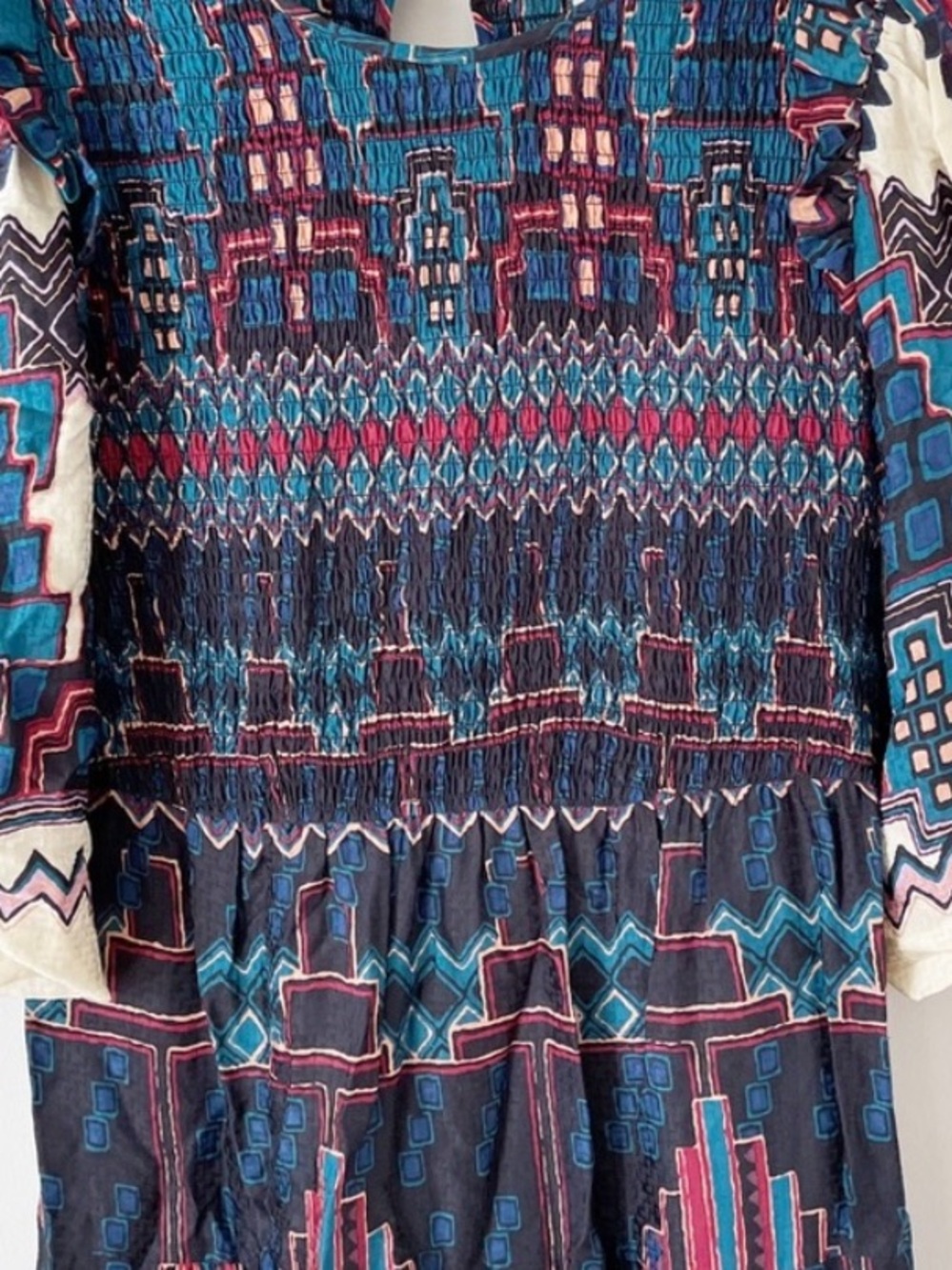 ba&sh Blue Multi Printed Maxi Dress - Picture 12 of 12